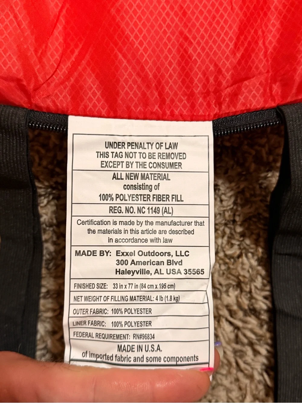 Exxel Outdoors cozy red